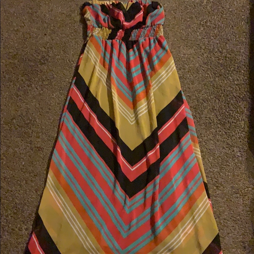 Strapless summer dress